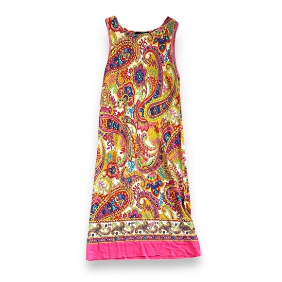 Dolce & Gabbana Paisley Colorful Sleeveless Summer Shift dress - Picture 2 of 11
